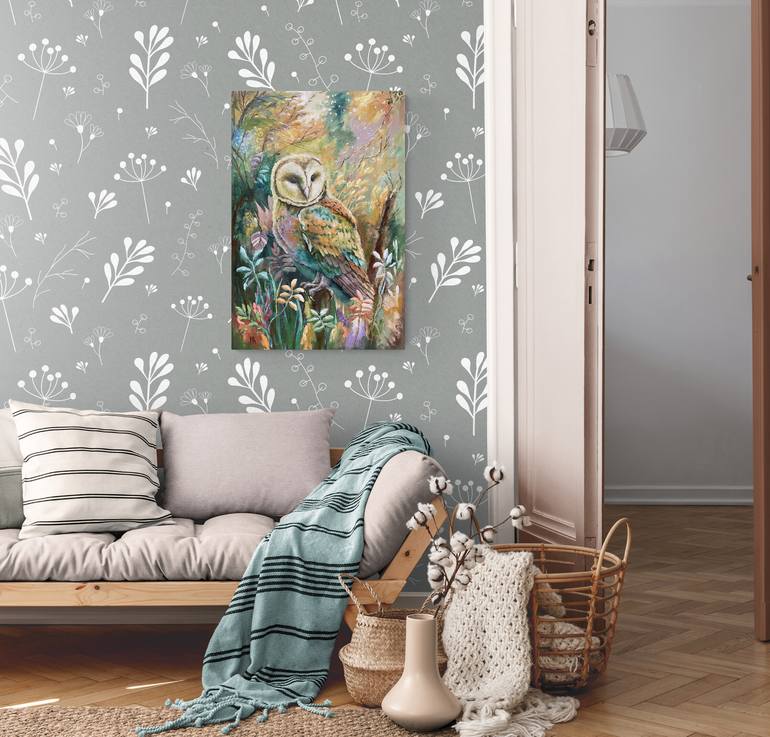 Original Abstract Animal Painting by Natalie Aleksejeva