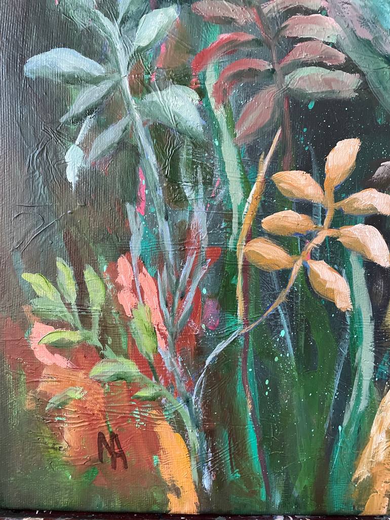 Original Abstract Animal Painting by Natalie Aleksejeva