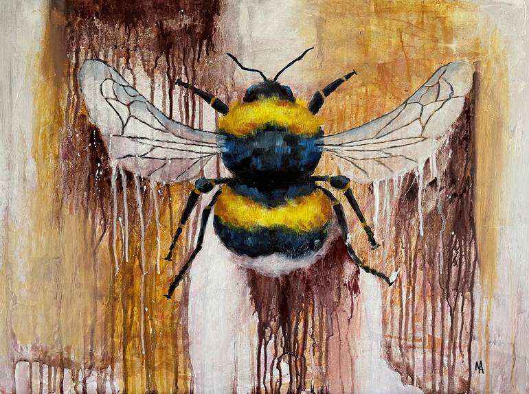 Bee's Dream: Original Watercolor Painting