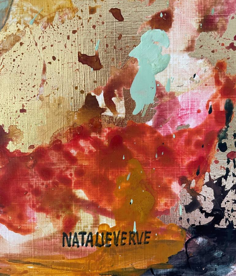 Original Abstract Animal Painting by Natalie Aleksejeva