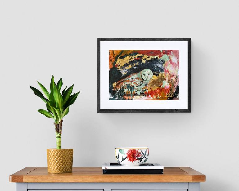 Original Abstract Animal Painting by Natalie Aleksejeva