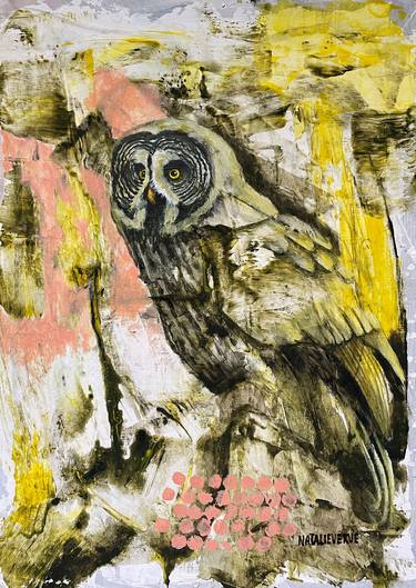 Saatchi Art Artist Natalie Aleksejeva; Paintings, “Great Grey Owl” #art