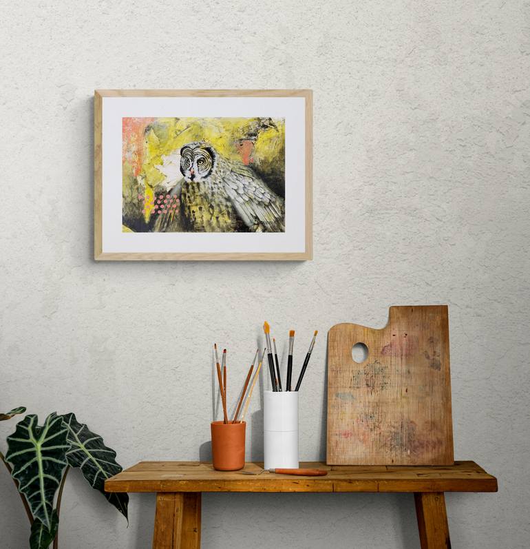 Original Abstract Animal Painting by Natalie Aleksejeva