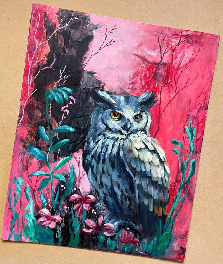 Original Animal Painting by Natalie Aleksejeva