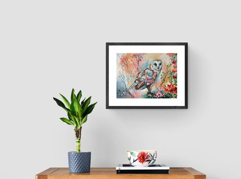 Original Abstract Animal Painting by Natalie Aleksejeva