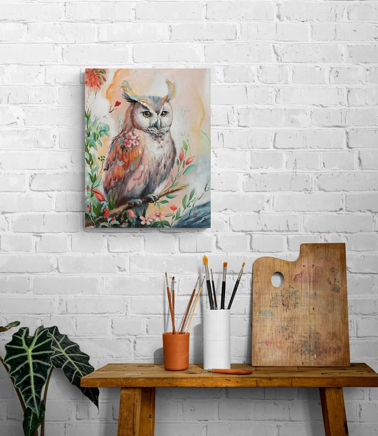 Original Contemporary Animal Painting by Natalie Aleksejeva