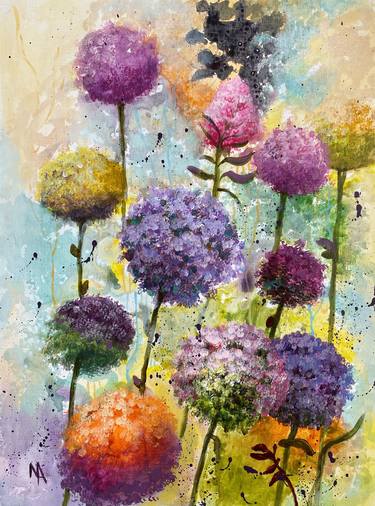 Original Floral Paintings by Natalie Aleksejeva