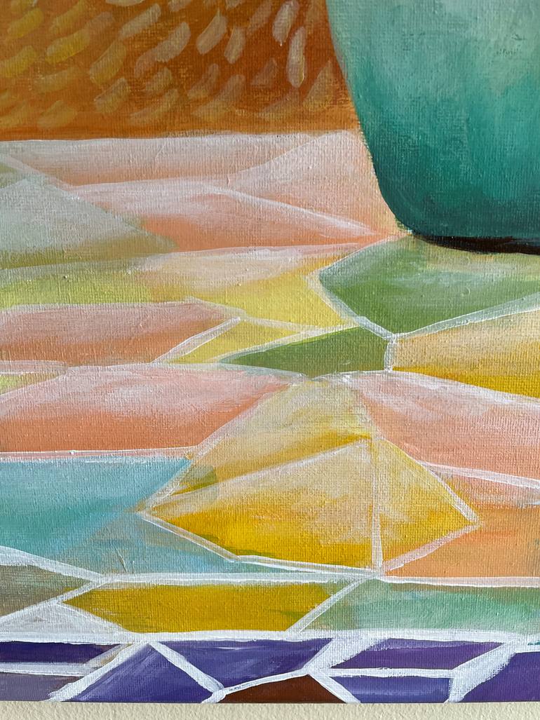 Original Abstract Still Life Painting by Natalie Aleksejeva