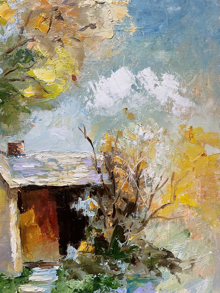Original Abstract Nature Painting by Natalie Aleksejeva