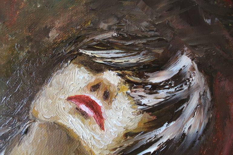 Original Figurative Women Painting by Natalie Aleksejeva