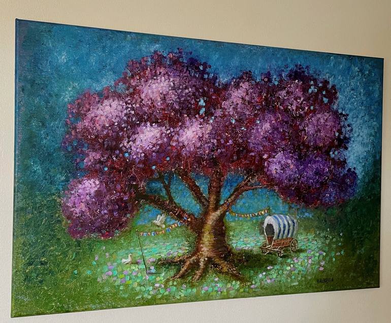 Original Tree Painting by Natalie Aleksejeva