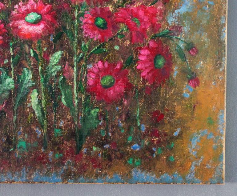 Original Impressionism Floral Painting by Natalie Aleksejeva