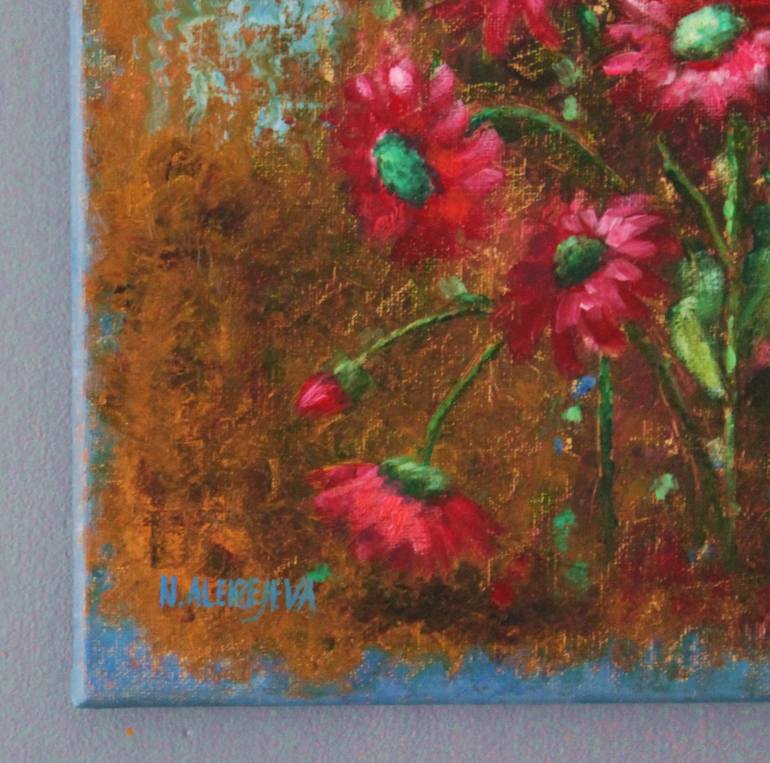 Original Impressionism Floral Painting by Natalie Aleksejeva