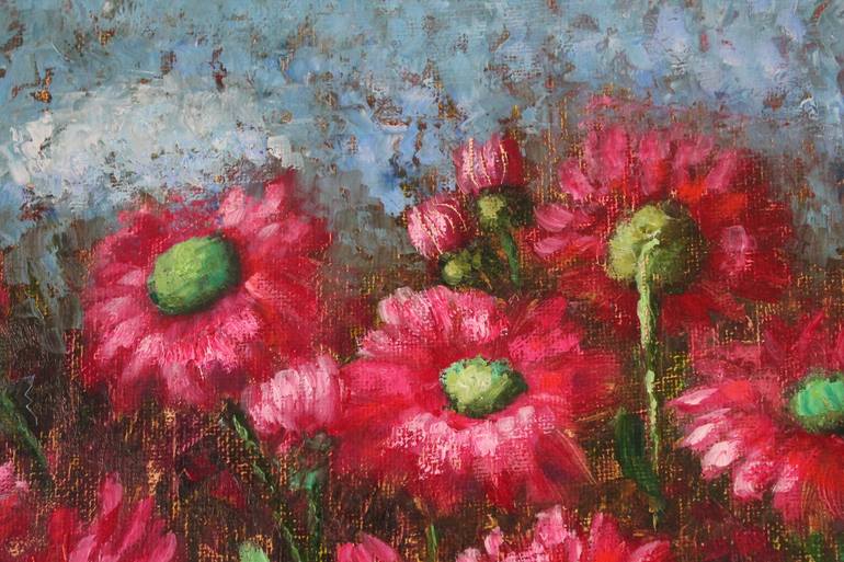 Original Impressionism Floral Painting by Natalie Aleksejeva