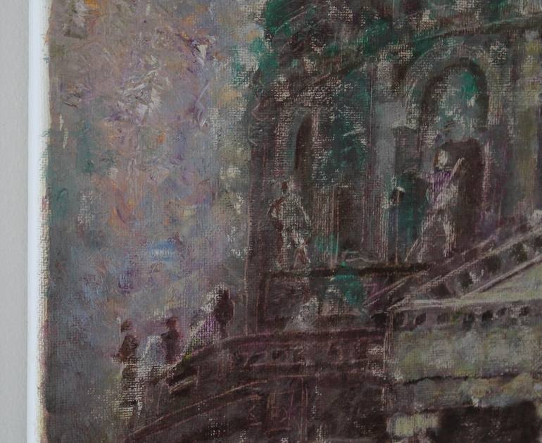 Original Impressionism Architecture Painting by Natalie Aleksejeva