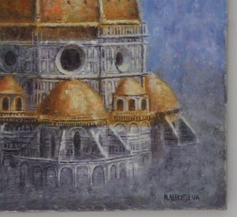 Original Fine Art Architecture Painting by Natalie Aleksejeva