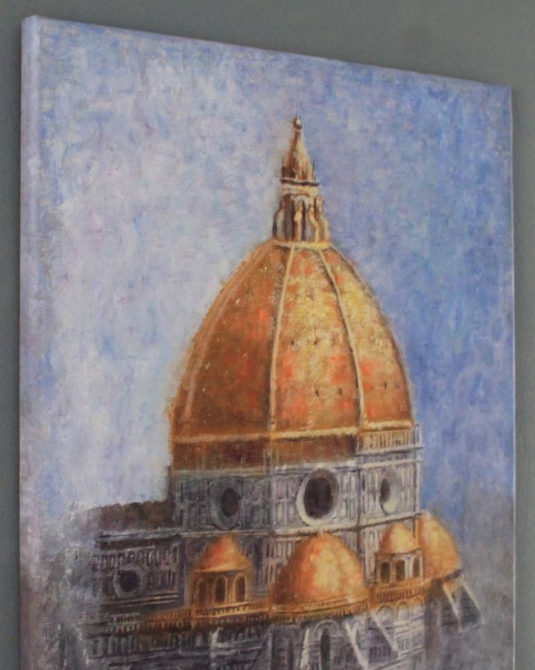 Original Fine Art Architecture Painting by Natalie Aleksejeva