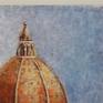 This listing is for my original painting:
“Cathedral of Santa Maria del Fiore.Italy”


materials:
  Oil painting on linen canvas.

canvas type:
 High quality thin stretched canvas

measures:
 22” x 18’, 0.8” deep 
 (55 x 46 cm, 2 cm deep)

This painting has the initials of the artist in the lower right corner.
Signed and dated certificate of authenticity (COA) is attached.
The sides of the canvas are painted.
This painting is finished with satin varnish for protection.