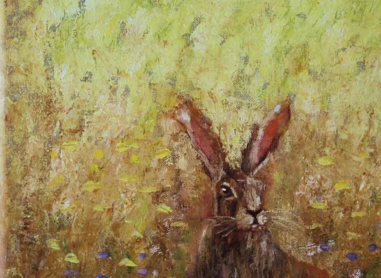 Original Impressionism Animal Painting by Natalie Aleksejeva