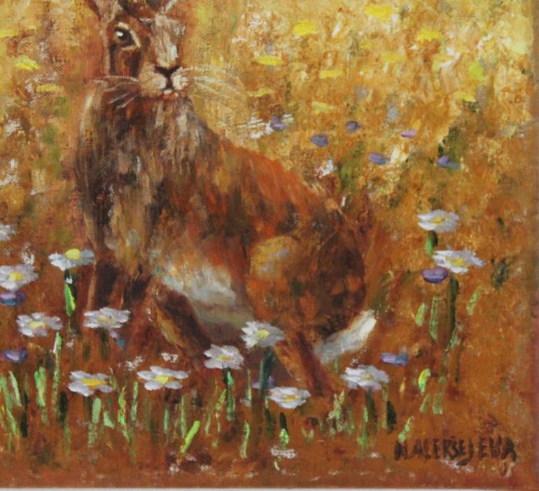 Original Impressionism Animal Painting by Natalie Aleksejeva