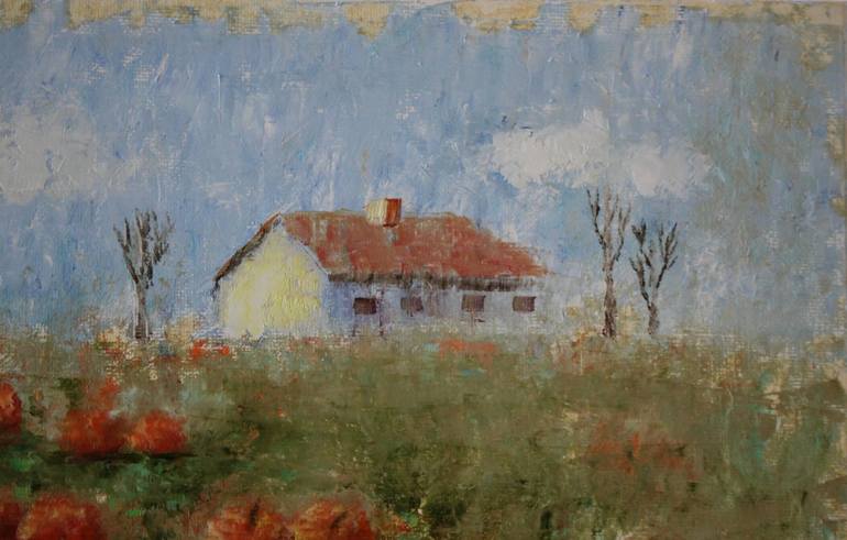 Original Impressionism Landscape Painting by Natalie Aleksejeva