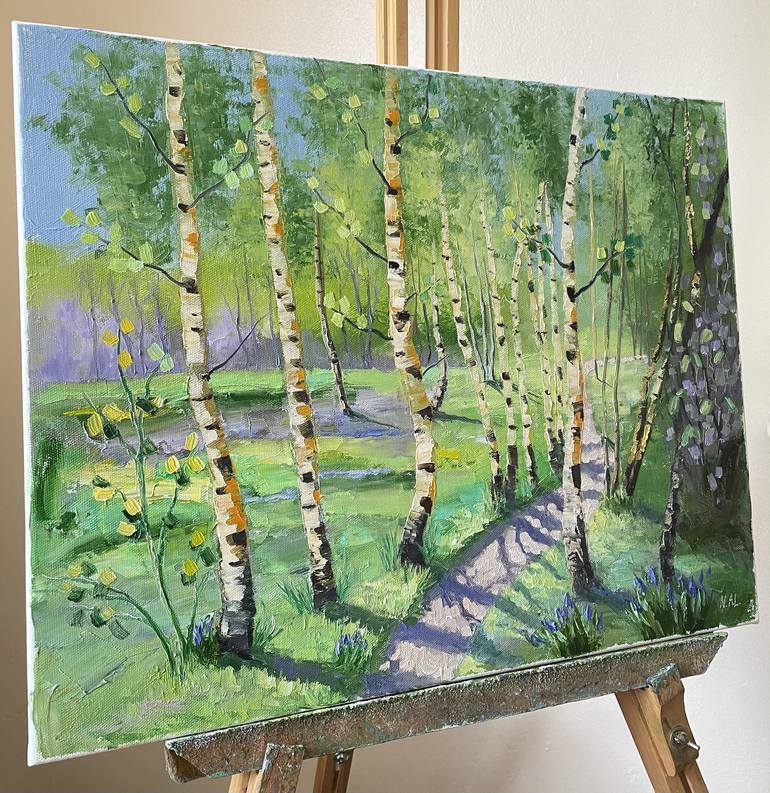 Original Landscape Painting by Natalie Aleksejeva