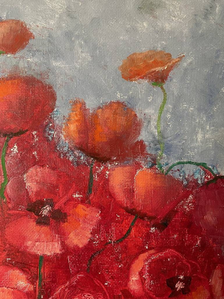 Original Impressionism Floral Painting by Natalie Aleksejeva