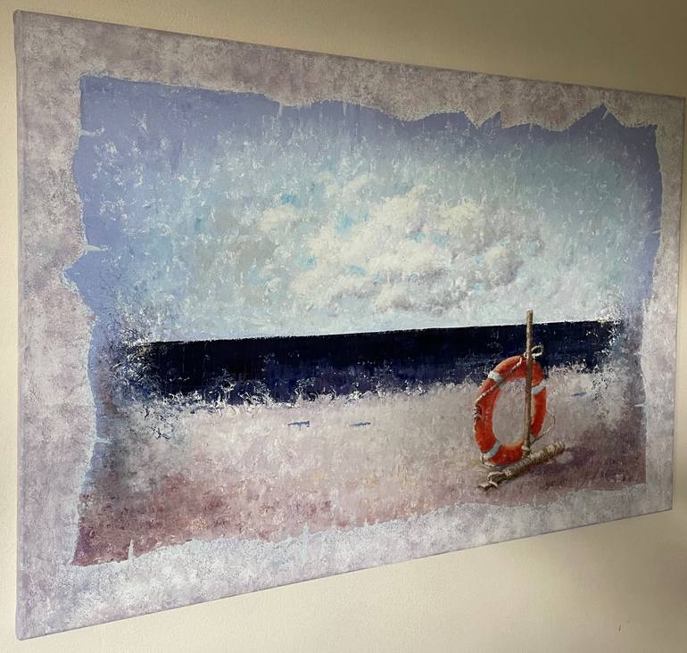 Original Impressionism Seascape Painting by Natalie Aleksejeva