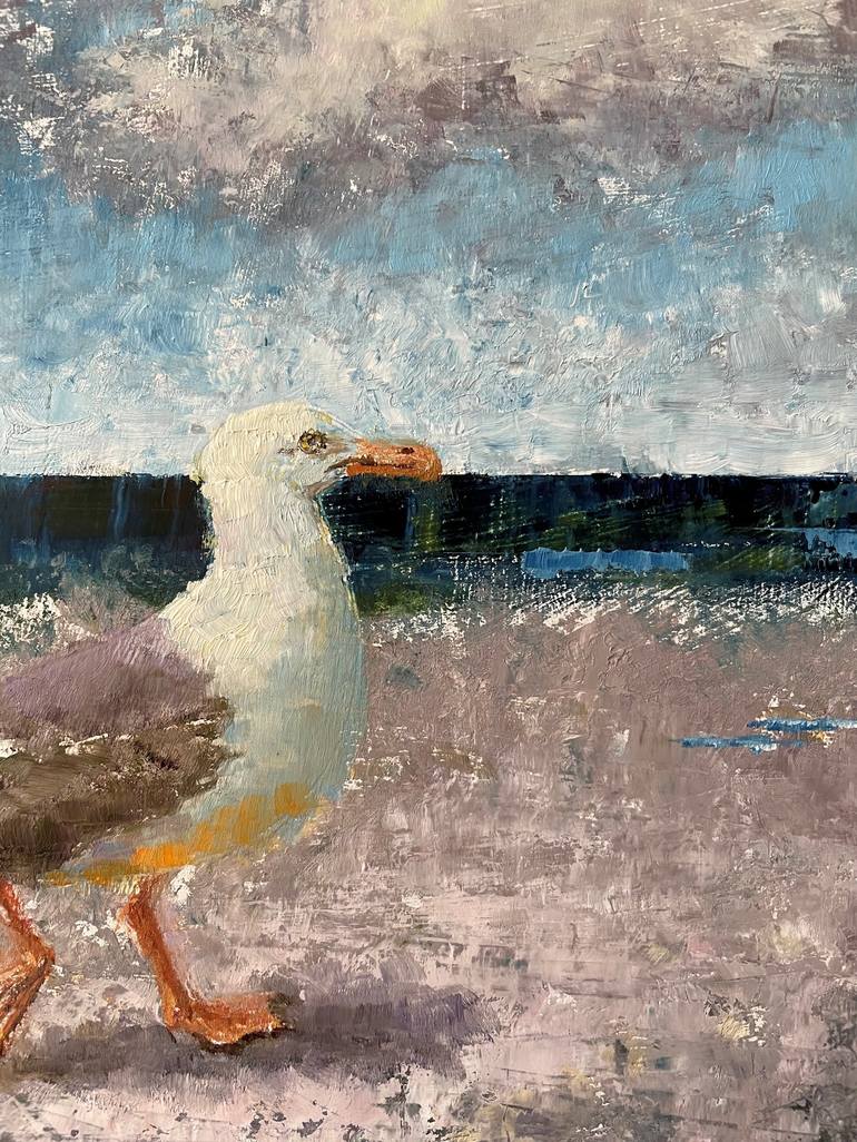 Original Impressionism Seascape Painting by Natalie Aleksejeva