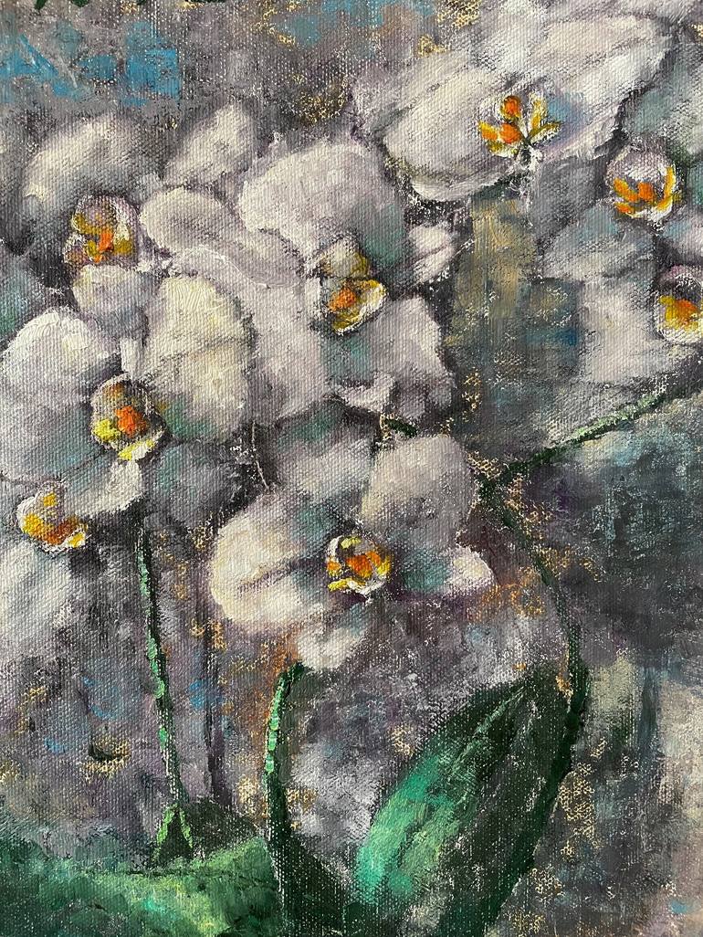 Original Impressionism Floral Painting by Natalie Aleksejeva