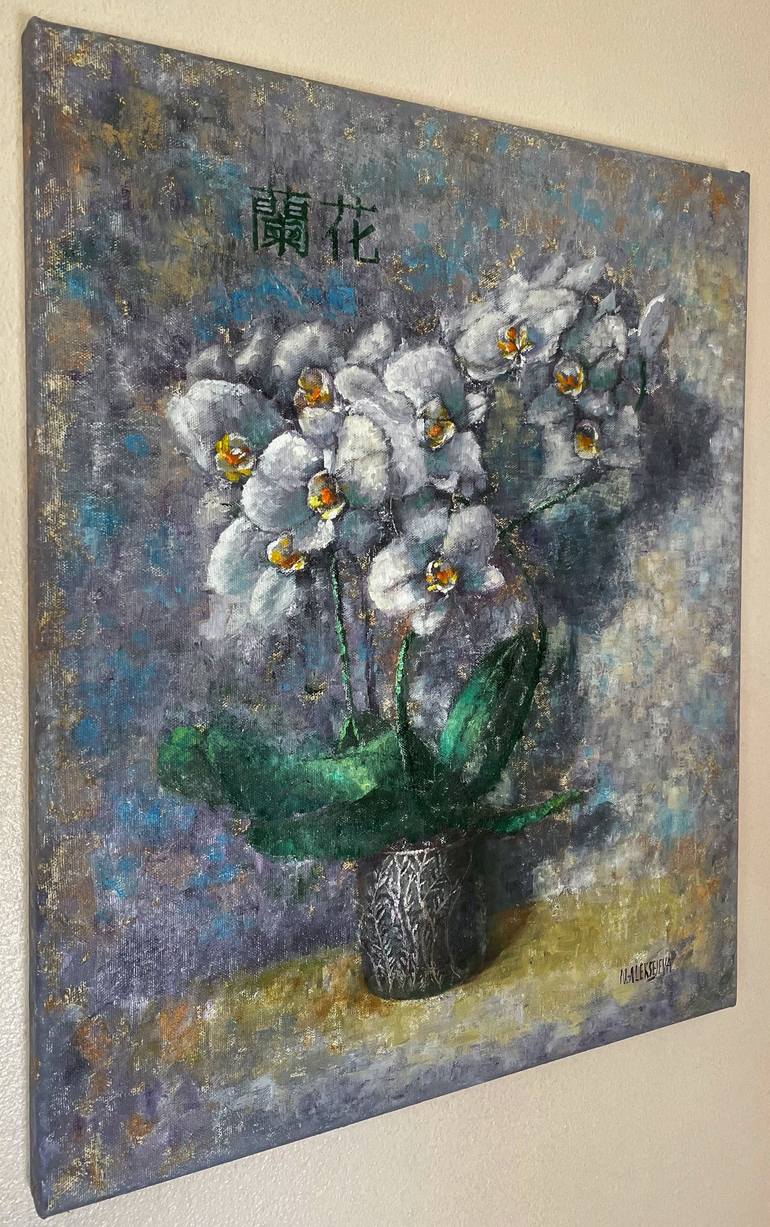 Original Impressionism Floral Painting by Natalie Aleksejeva