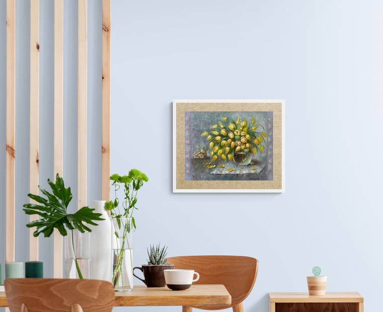 Original Floral Painting by Natalie Aleksejeva