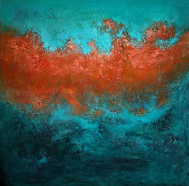 Original Abstract Expressionism Abstract Paintings by Natalie Aleksejeva