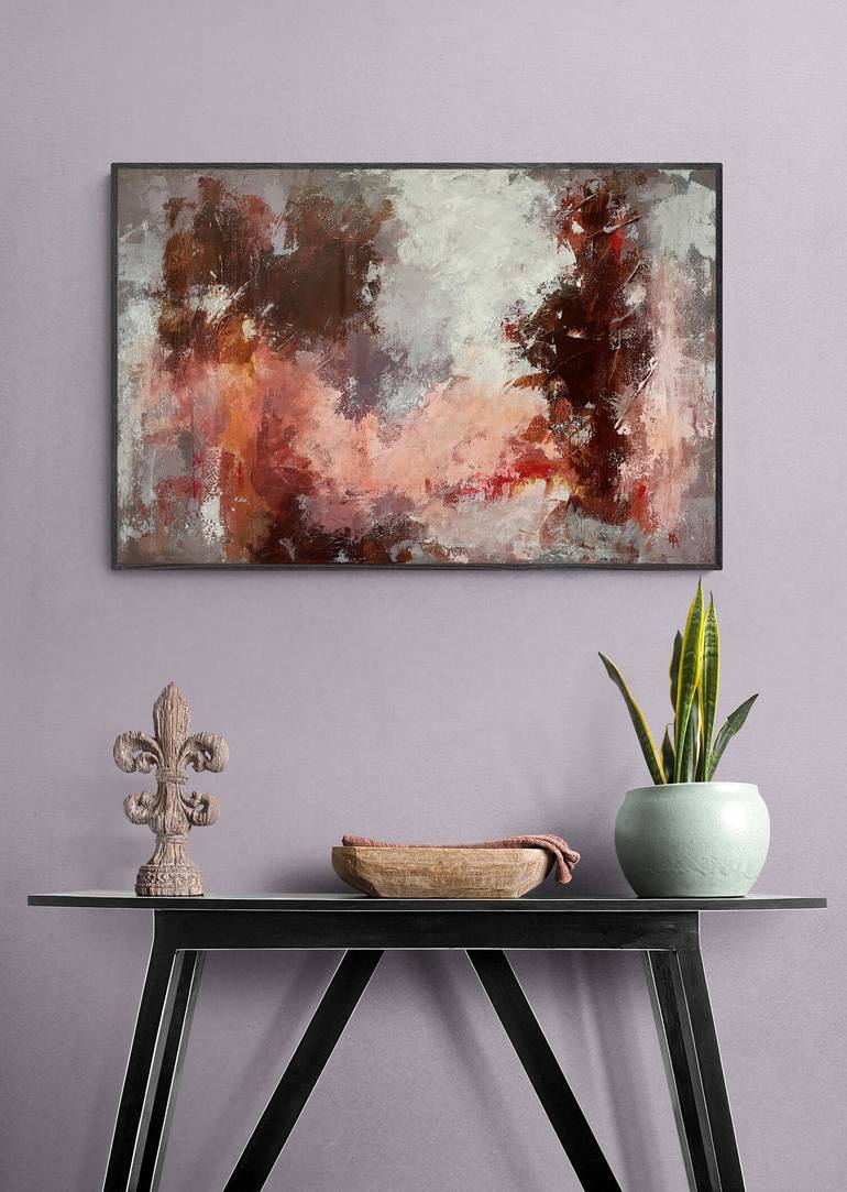 Original Abstract Expressionism Abstract Painting by Natalie Aleksejeva