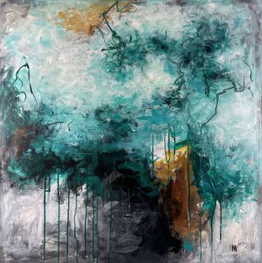 Original Abstract Expressionism Abstract Paintings by Natalie Aleksejeva