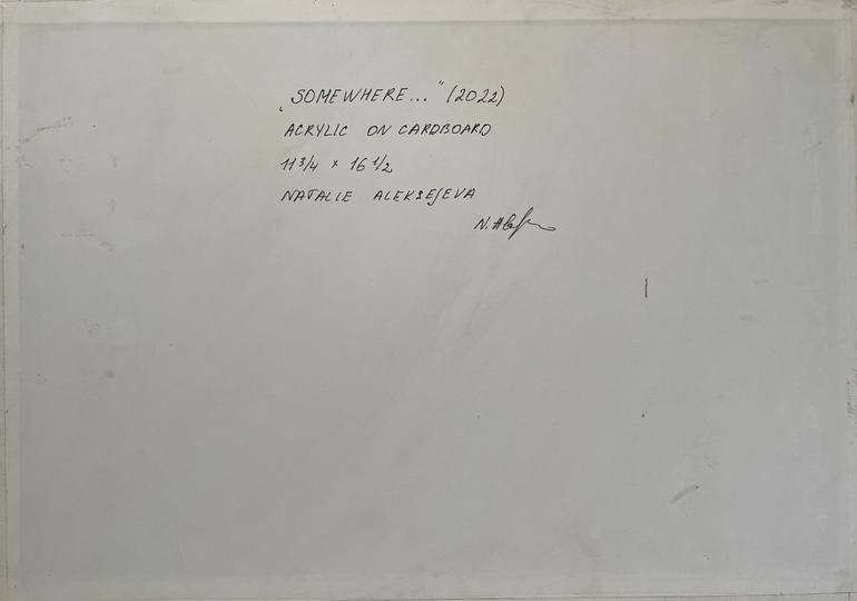 Original Surrealism Abstract Painting by Natalie Aleksejeva