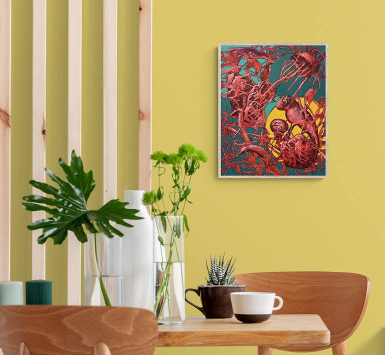 Original Abstract Nature Painting by Natalie Aleksejeva