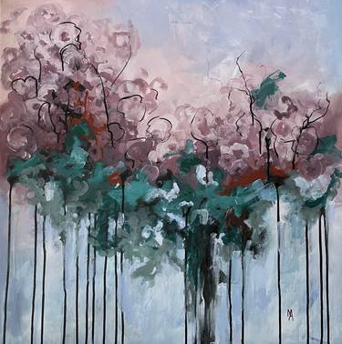 Original Abstract Floral Paintings by Natalie Aleksejeva