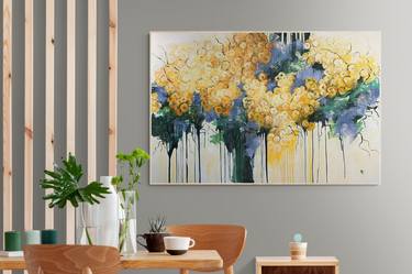 Original Abstract Expressionism Floral Paintings by Natalie Aleksejeva