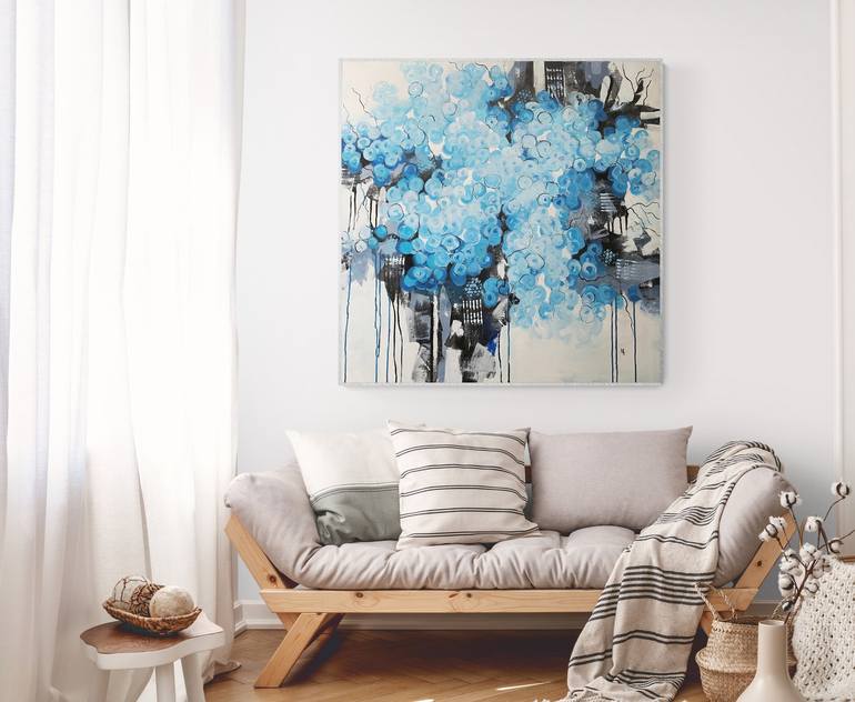 Original Abstract Painting by Natalie Aleksejeva