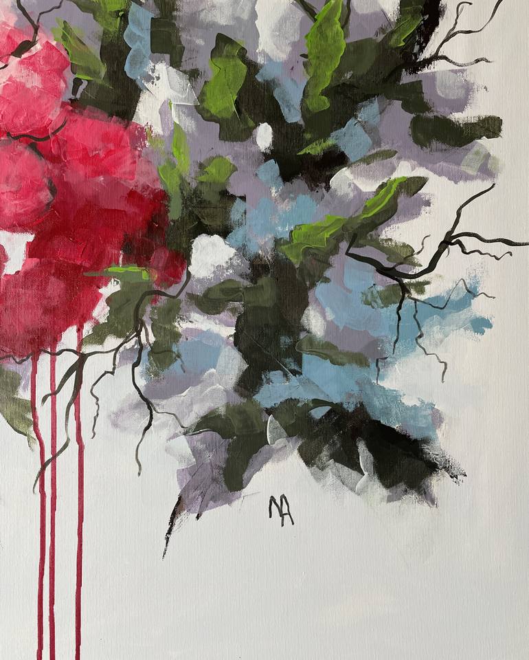 Original Abstract Expressionism Abstract Painting by Natalie Aleksejeva