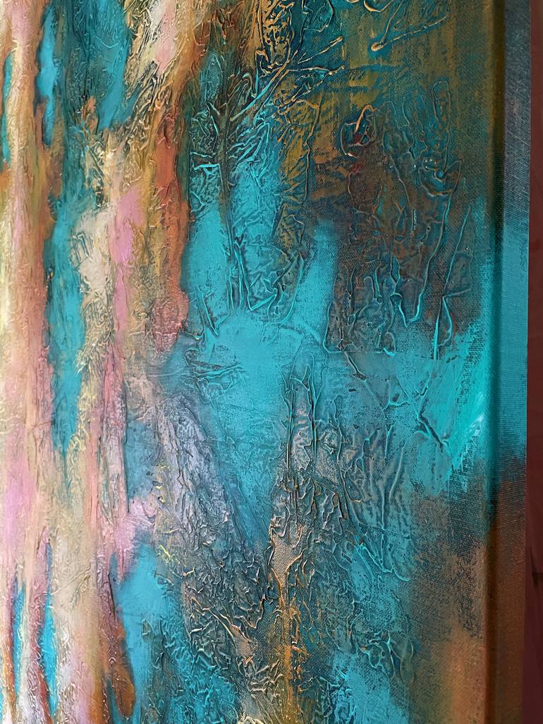 Original Abstract Expressionism Abstract Painting by Natalie Aleksejeva