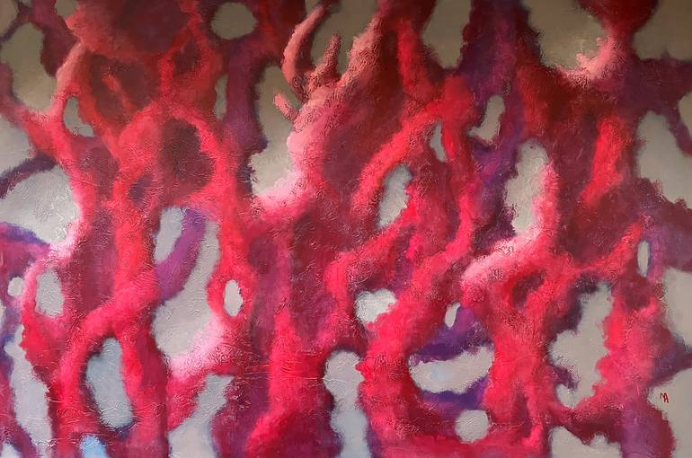 Original Contemporary Abstract Painting by Natalie Aleksejeva