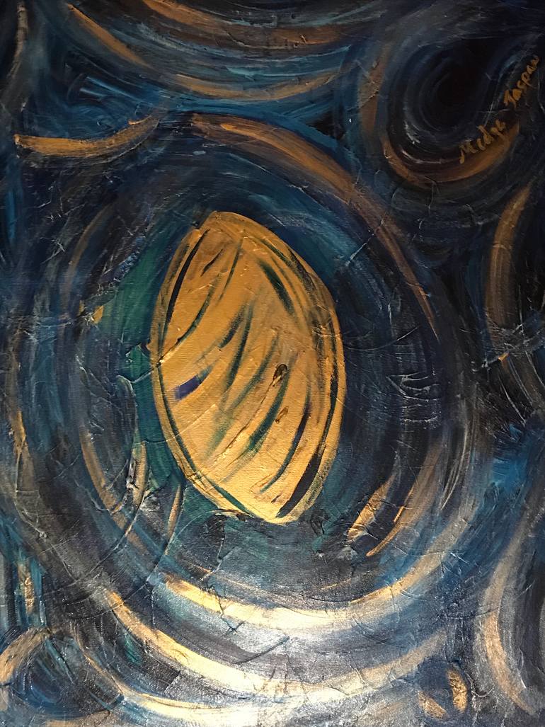 Original Conceptual Abstract Painting by Medge  Jaspan