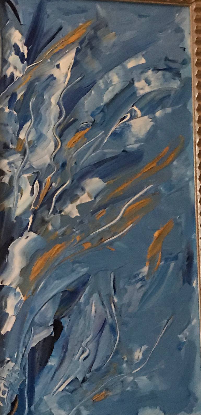 Original Art Deco Abstract Painting by Medge  Jaspan