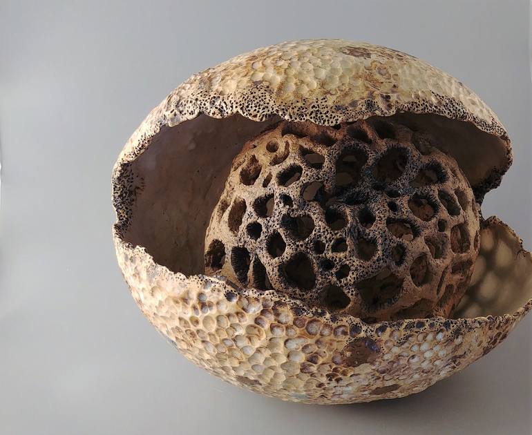 Original Abstract Expressionism Abstract Sculpture by Ruth Hazi