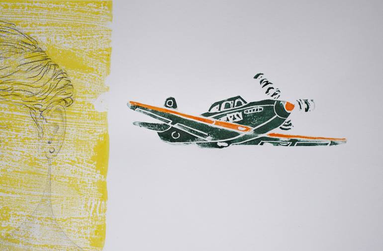 Original Figurative People Drawing by Marek Ben