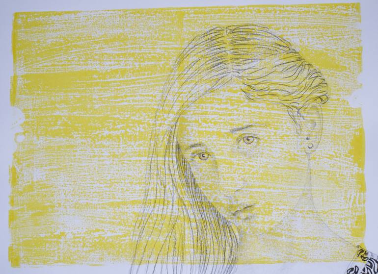 Original Figurative People Drawing by Marek Ben