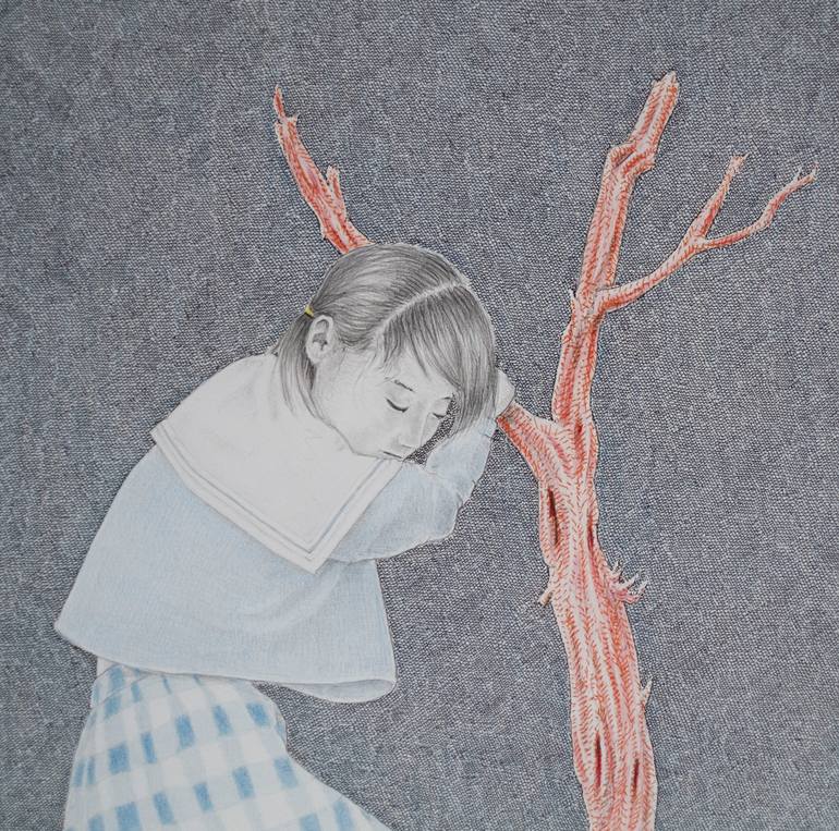 Original Figurative People Drawing by Marek Ben