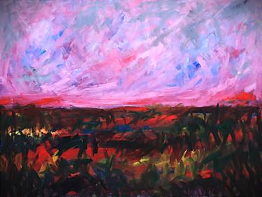 Original Expressionism Landscape Painting by Maja Poljak
